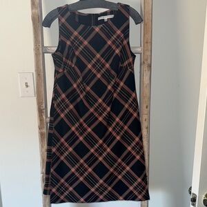 Plaid Black and Red Dress
